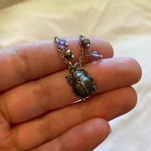 Anthropologie Beetle Necklace